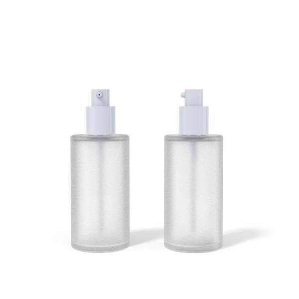 Glass Skincare Bottle with Pump D6114-014